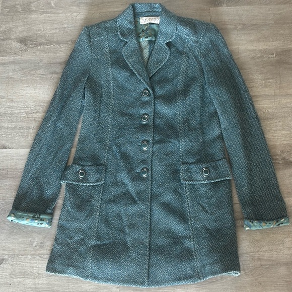 Early 2000s Vintage St. John’s Long Blazer Coat – Estimated Size Small - Picture 2 of 13